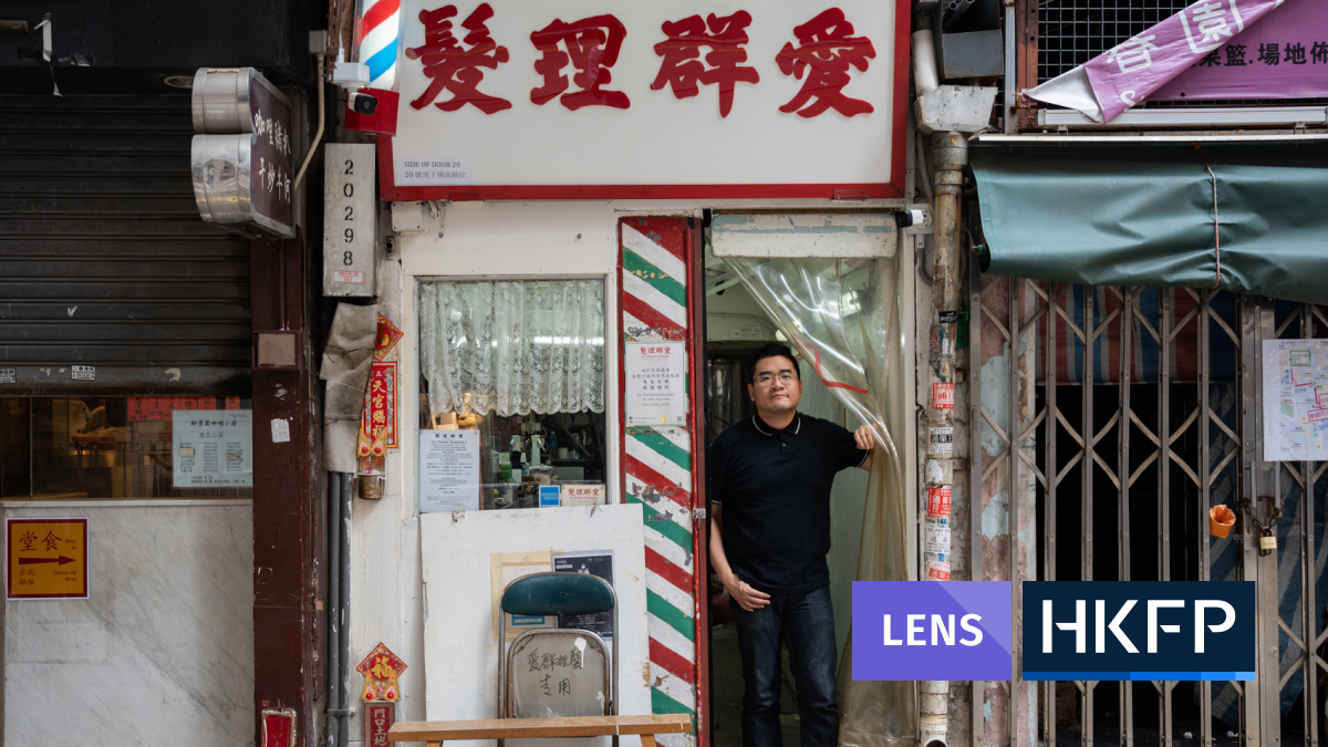 HKFP Lens: Historic Hong Kong alleyway shop Oi Kwan Barbers keeps tradition from fading away