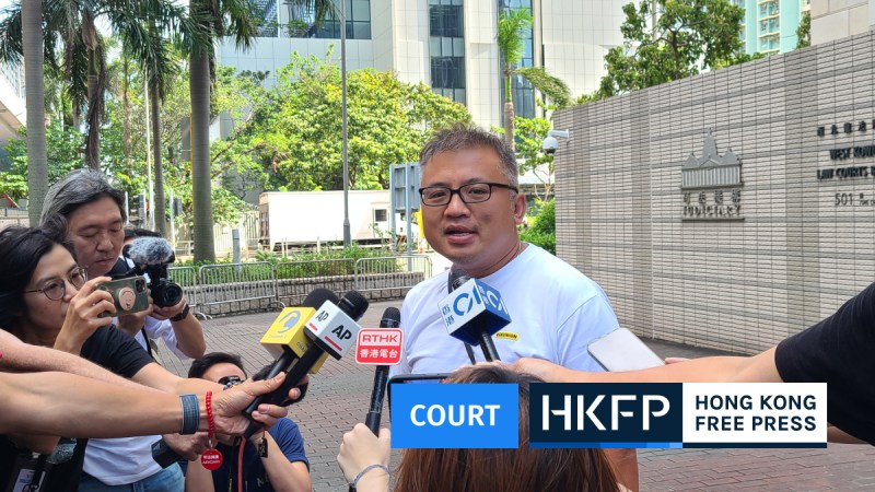 Head of Hong Kong journalist group Ronson Chan found guilty of obstructing a police officer while reporting