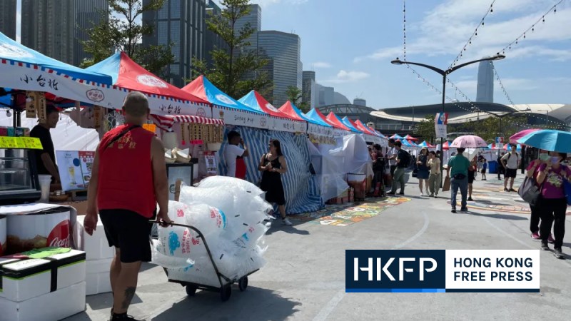 Night market's daytime opening sees low turnout as vendors lament evening closing order for National Day fireworks