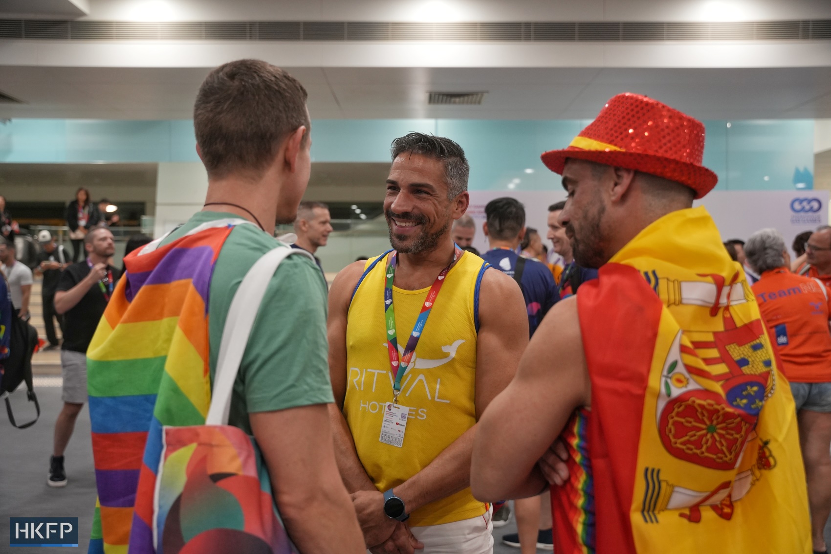 Representatives from Australia at Hong Kong's Gay Games, which officially opens on November 4, 2023. Photo: Kyle Lam/HKFP.