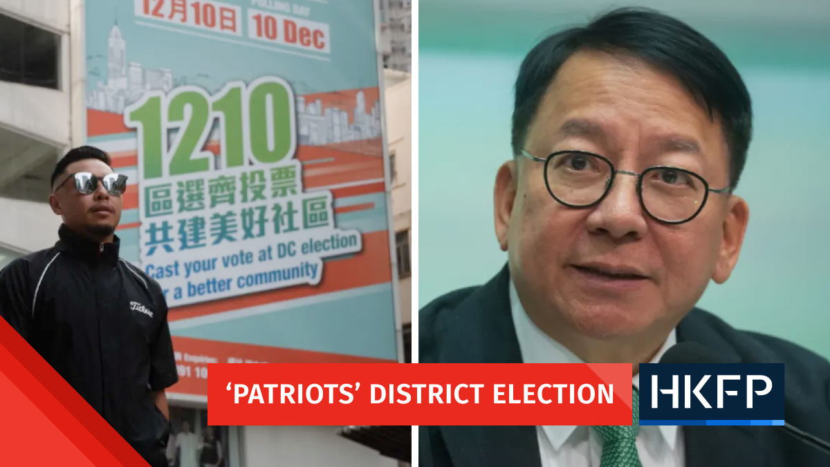 Chief sec. urges Hong Kong civil servants to cast ballot in Dec ‘patriots only’ poll, rules out compulsory voting in future