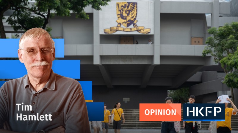 Opinion - Tim Hamlett - Chinese University of Hong Kong