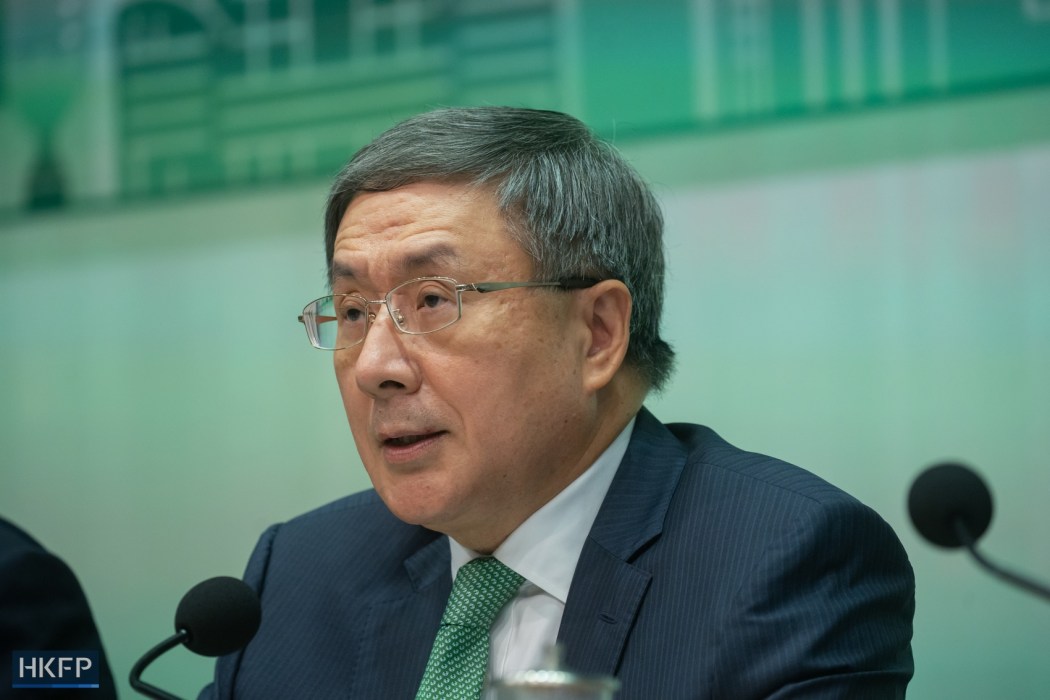 Deputy Chief Secretary for Administration Warner Cheuk Wing-hing meets the press on October 26, 2023. Photo: Kyle Lam/HKFP.