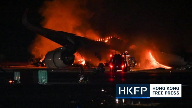 10 Hongkongers in Tokyo airport collision confirmed safe, 5 Coast Guard officers dead