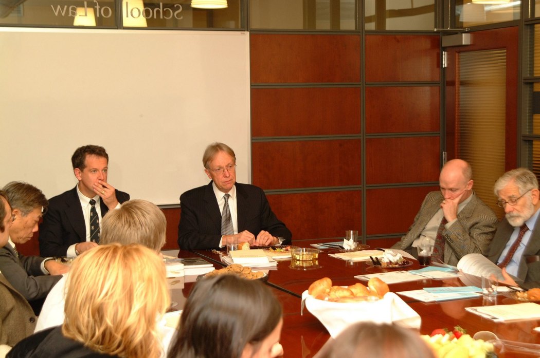The Hong Kong Government launched a 3-month public consultation exercise in September 2002 for the Article 23 legislation. Photo shows a consultation meeting attended by then-solicitor general Robert Allcock, and then-senior government counsel Adeline Wan in New York with legal professionals, academics and media representatives to explain these proposals. Photo: GovHK.