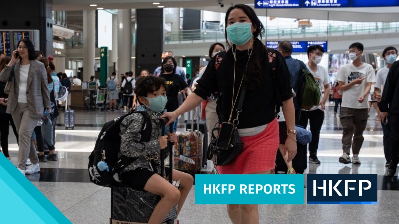 Arrivals at the Hong Kong International Airport. Photo: Kyle Lam/HKFP.