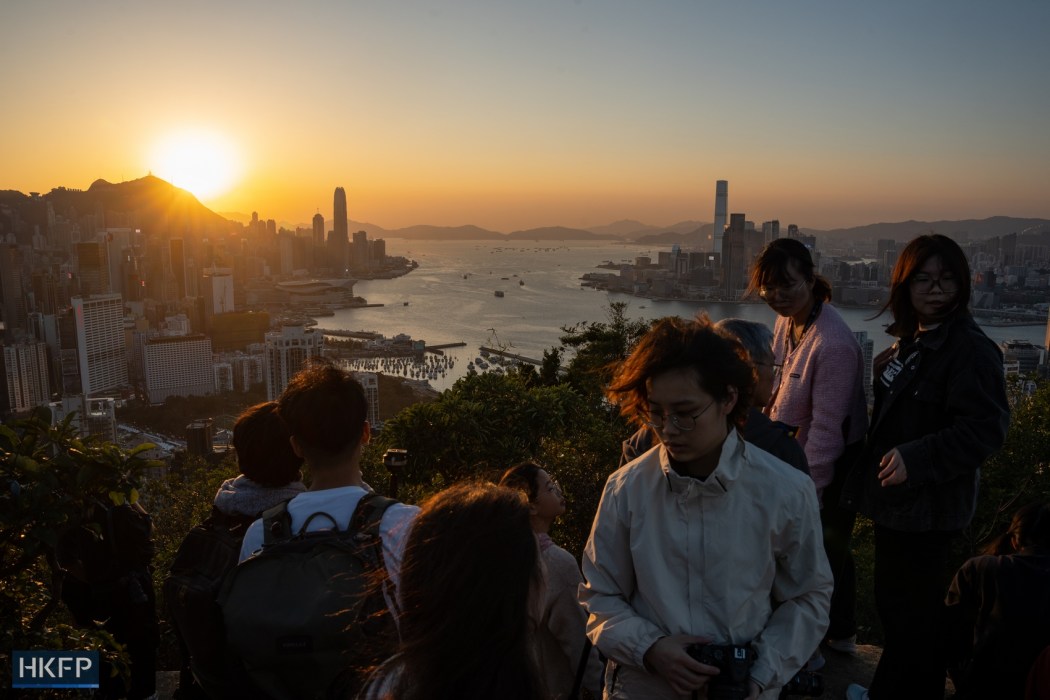 Hong Kong, landscape, sunset