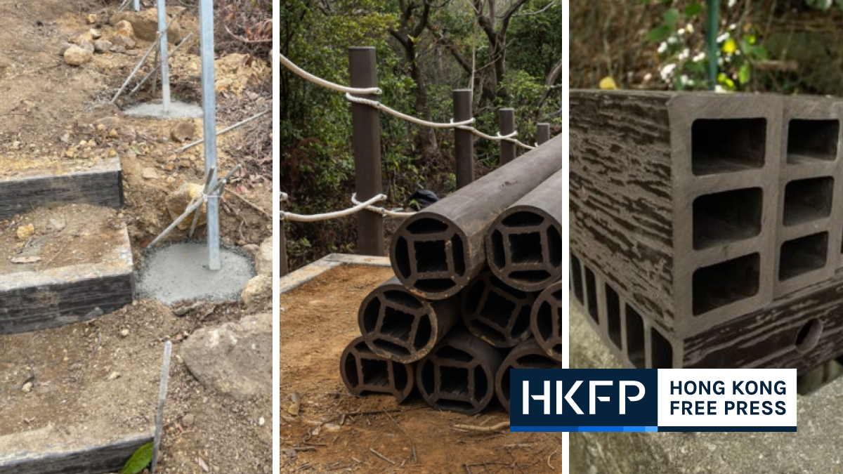 Petition urges gov’t to halt use of ‘plastic wood’ steps and railings on Lantau’s hiking trails