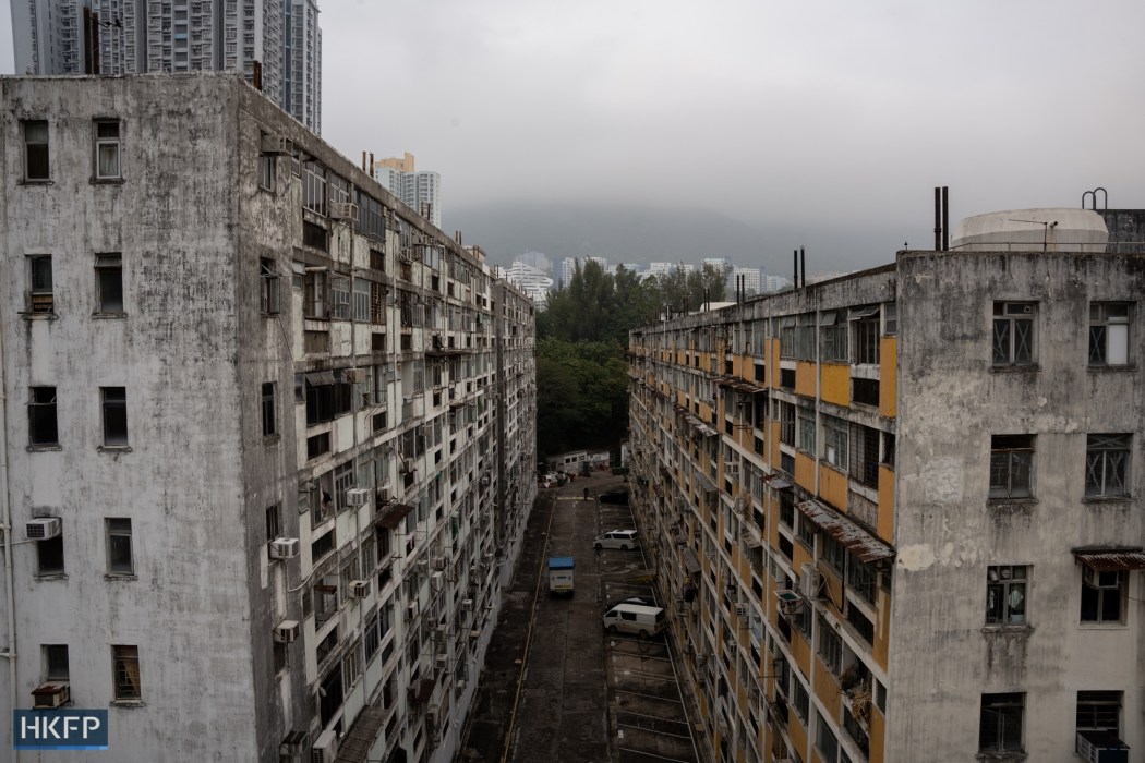 Tai Hang Sai Estate will be redeveloped over a five-year period. Photo: Kyle Lam/HKFP.