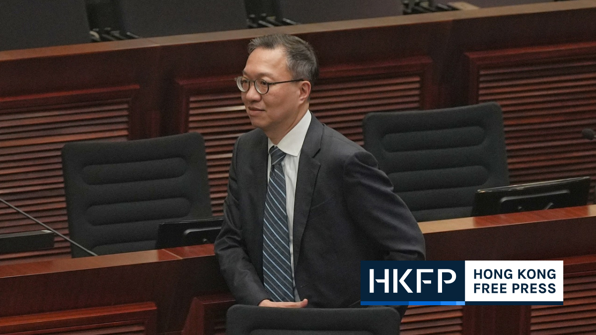 Repeatedly reposting overseas criticism of new security law online could risk violation, justice minister says