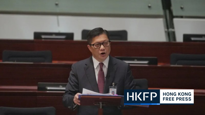 Secretary for Security Chris Tang. File photo: Kyle Lam/HKFP