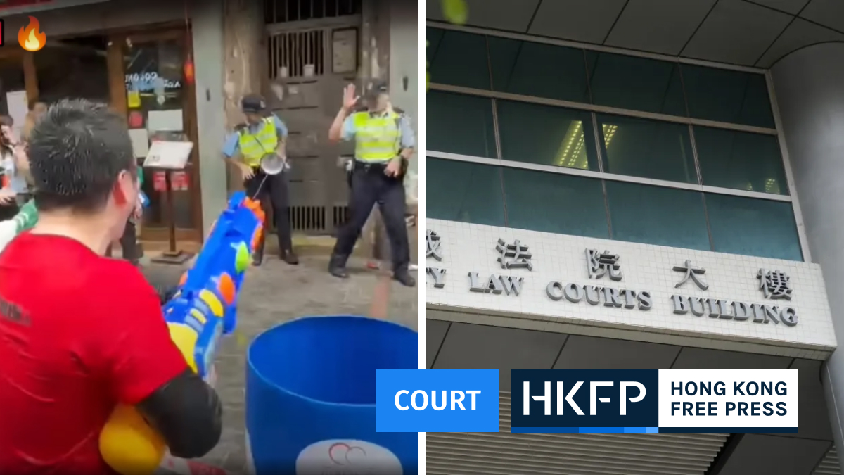 3 plead not guilty to attacking Hong Kong police, assaulting reporters over squirting water at Songkran festival