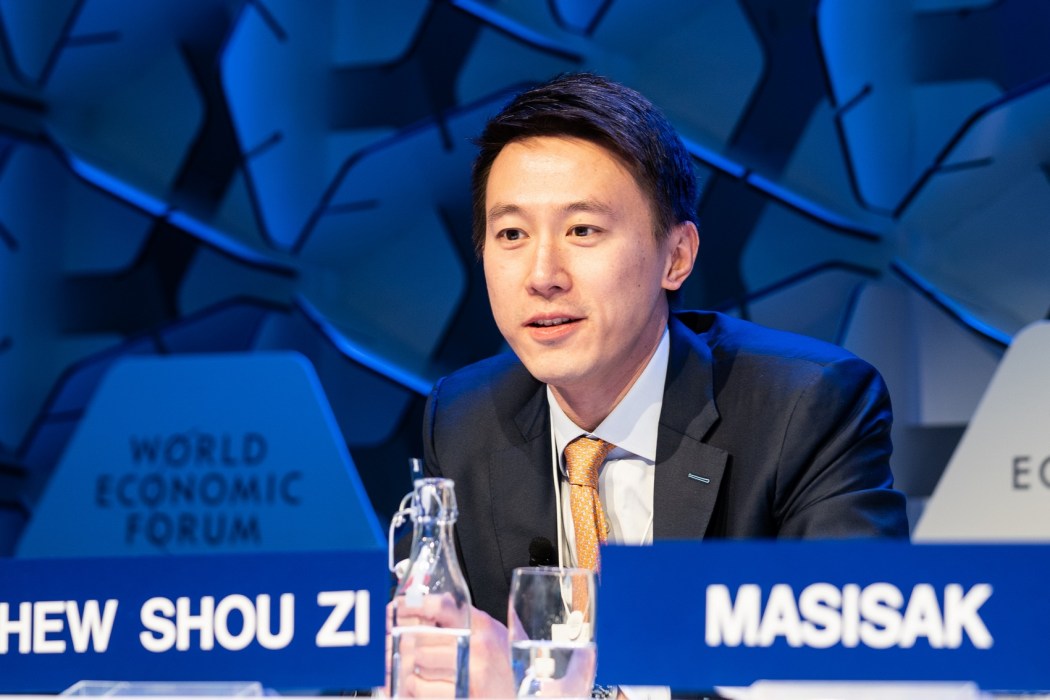 Chew Shou Zi, Chief Financial Officer and President, International, Xiaomi, People's Republic of China speaking in the Frontier Technologies for Sustainable Development session at the World Economic Forum Annual Meeting 2020 in Davos-Klosters, Switzerland, on January 22, 2020.