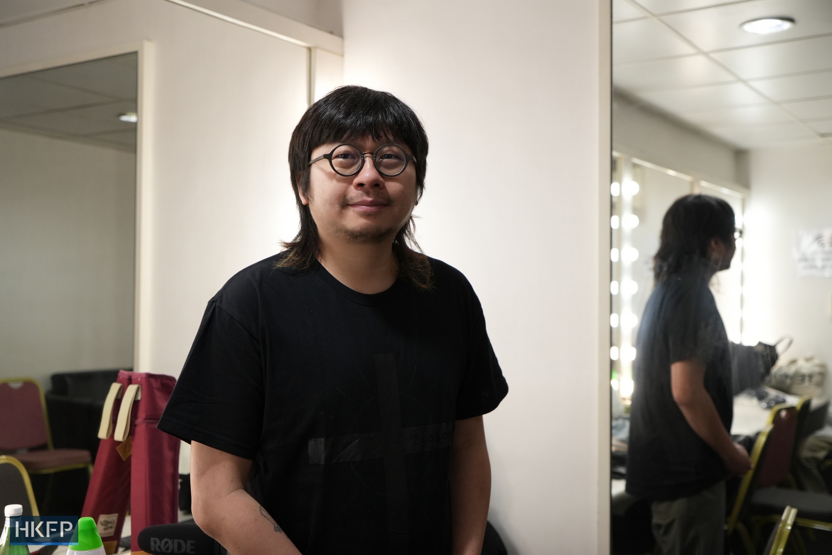 Hui Chung-wo, founder of the now-closed live house Hidden Agenda and This Town Needs, recalls his time as a gig organiser in Music Zone on March 30, 2024. Photo: Hans Tse/HKFP.