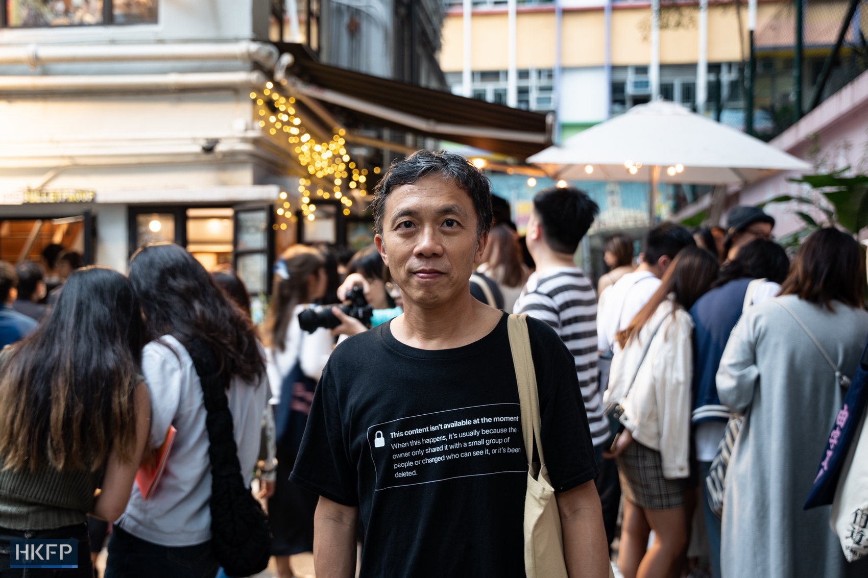 Allan Au, a journalist-turned-teacher at the Chinese University of Hong Kong, told HKFP the community and connections surrounding independent bookstore Mount Zero could be maintained by the city's people. Photo: Kyle Lam/HKFP.